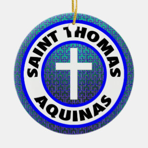 Saint Thomas Aquinas Ceramic Tree Decoration