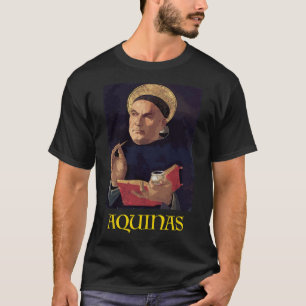 Saint Thomas Aquinas Painting Catholic T-Shirt