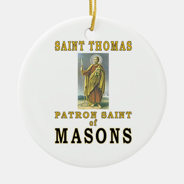 SAINT THOMAS CERAMIC ORNAMENT (Front)