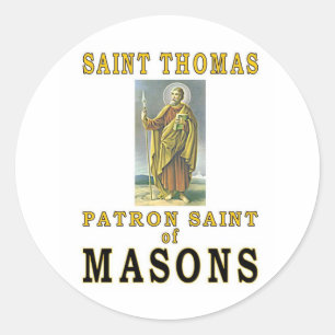 SAINT THOMAS CLASSIC ROUND STICKER