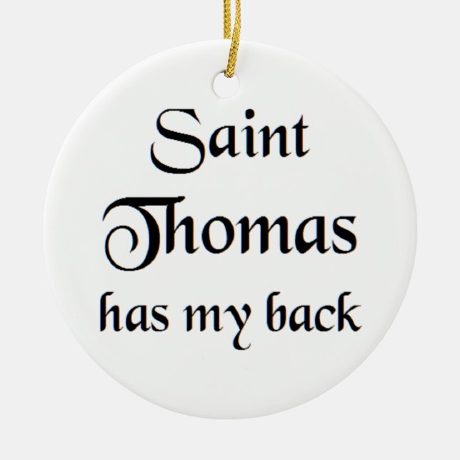 saint thomas coffee mug ceramic ornament (Front)