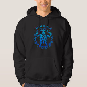 Saint Thomas Ocean Blue Tribal Turtle Hoodie