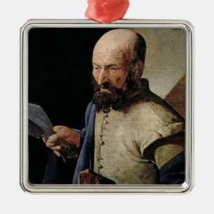 Saint Thomas (oil on canvas) Metal Ornament