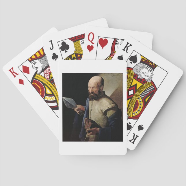 Saint Thomas (oil on canvas) Playing Cards (Back)