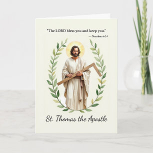 Saint Thomas the Apostle God's Peace and Blessings Card