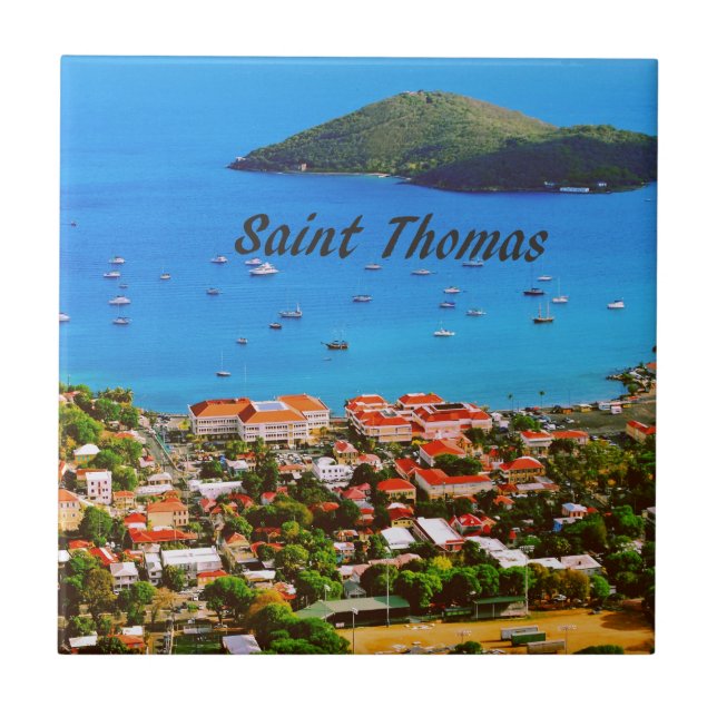 Saint Thomas U.S.V.I. Ceramic Tile (Front)