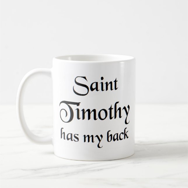 saint timothy coffee mug (Left)