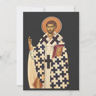 Saint Timothy the first Christian bishop of Ephes  Holiday Card