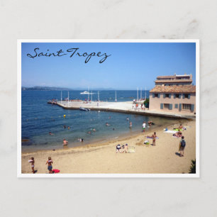 saint tropez beach postcard