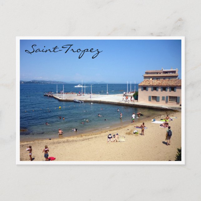 saint tropez beach postcard (Front)
