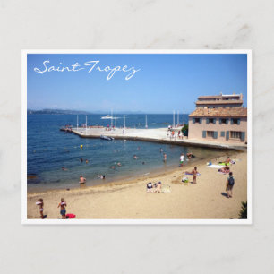 saint tropez beachfront postcard