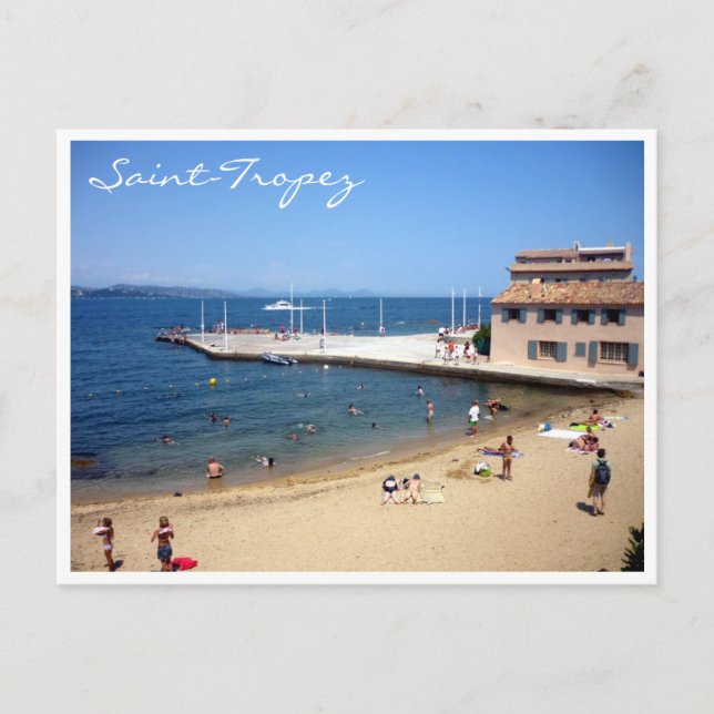 saint tropez beachfront postcard (Front)