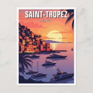 Saint-Tropez France Travel Postcard