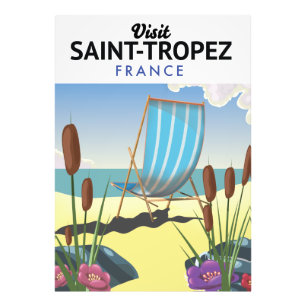 Saint-Tropez France travel poster
