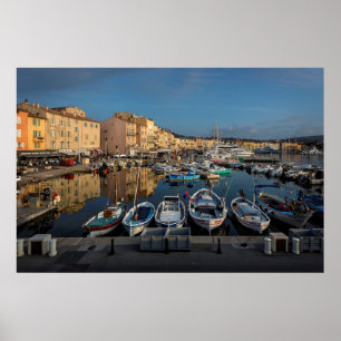 Saint Tropez Port, Blue Coast, France Poster