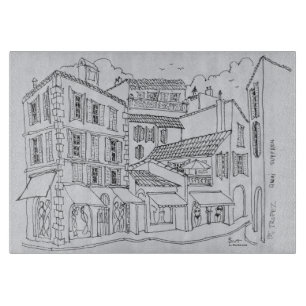 Saint-Tropez Shopping French Riviera, France Cutting Board