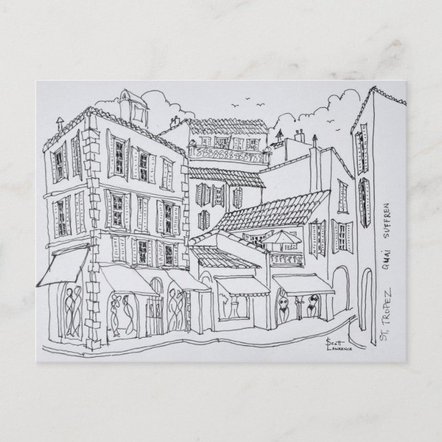 Saint-Tropez Shopping | French Riviera, France Postcard (Front)