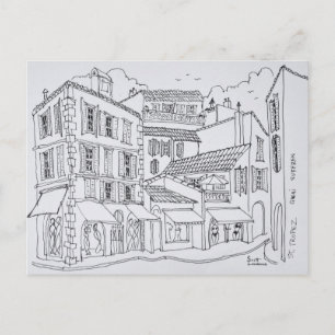 Saint-Tropez Shopping   French Riviera, France Postcard