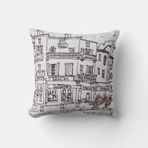 Saint-Tropez Shops French Riviera, France Cushion