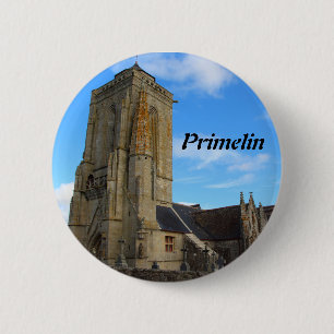 Saint Tugen chapel in Primelin 6 Cm Round Badge