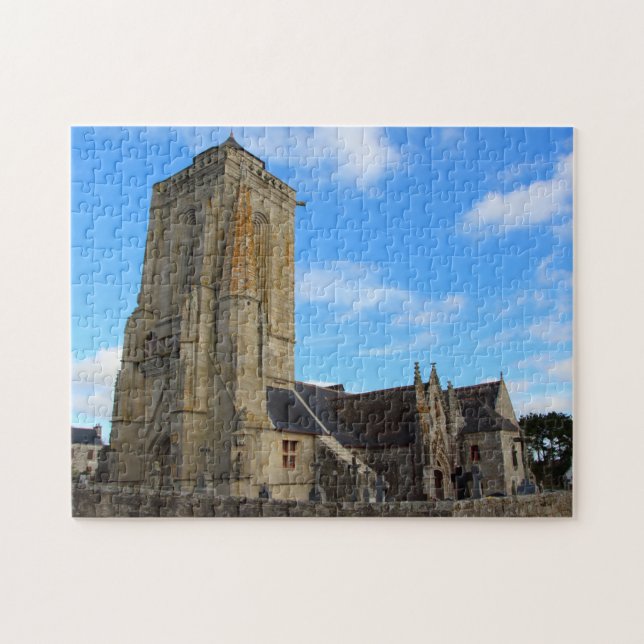 Saint Tugen chapel in Primelin Jigsaw Puzzle (Horizontal)