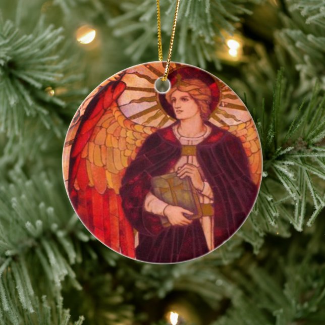 Saint Uriel Ceramic Ornament (Tree)