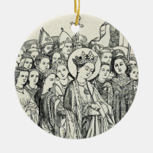 Saint Ursula virgin and martyr Ceramic Ornament