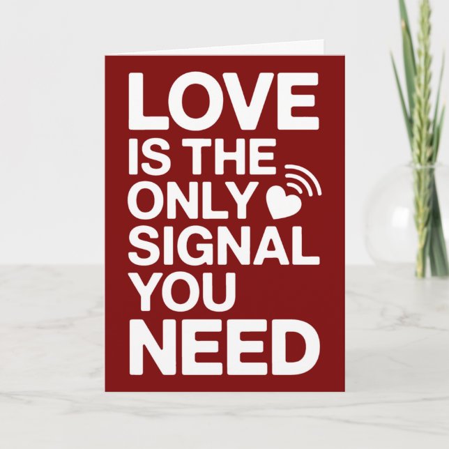 Saint-Valentin QR Code vidéo amour Card (Front)