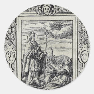 Saint Valentine Bishop of Terni  Classic Round Sticker