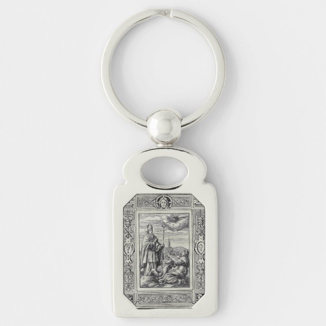 Saint Valentine Bishop of Terni  Key Ring (Front)