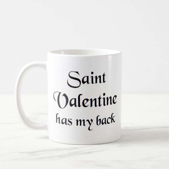 saint valentine coffee mug (Left)