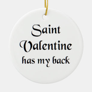 saint valentine coffee mug ceramic ornament