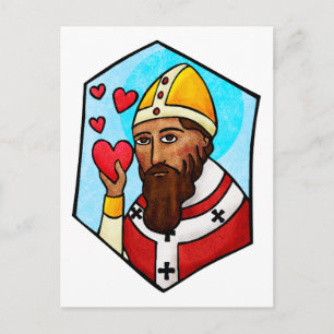 Saint Valentine Holiday Postcard