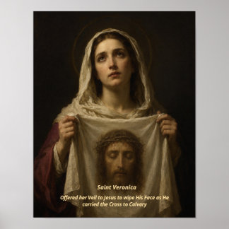 Saint Veronica Art Print - Holy Face of Jesus