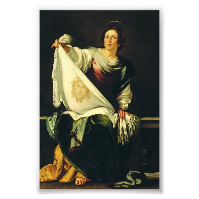 Saint Veronica Art The Miracle of the Holy Face Photo Print (Front)