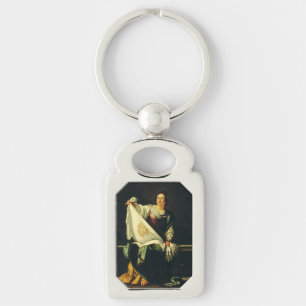 Saint Veronica by Bernardo Strozzi Key Ring