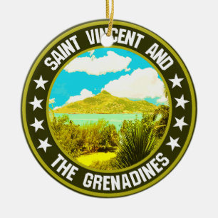 Saint Vincent and the Grenadines Ceramic Ornament