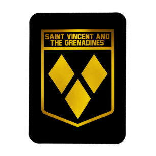 Saint Vincent and the Grenadines Emblem Magnet