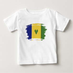 Saint Vincent and the Grenadines flag Baby T-Shirt