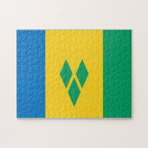 Saint Vincent and the Grenadines - Flag - Jigsaw Puzzle