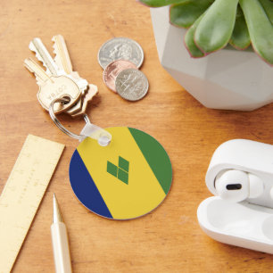 Saint Vincent and the Grenadines flag Key Ring