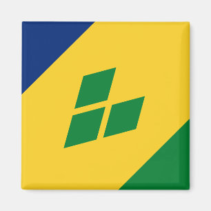 Saint Vincent and the Grenadines flag Magnet