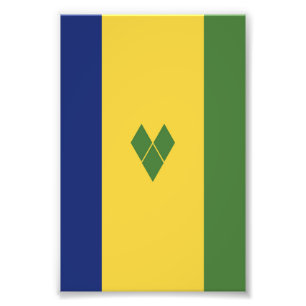Saint Vincent and the Grenadines flag Photo Print
