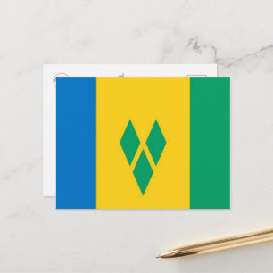Saint Vincent and the Grenadines - Flag - Postcard