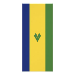Saint Vincent and the Grenadines flag Rack Card