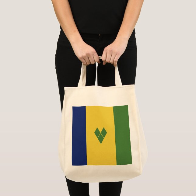 Saint Vincent and the Grenadines flag Tote Bag (Front (Product))