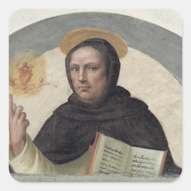 Saint Vincent Ferrer (fresco) Square Sticker (Front)
