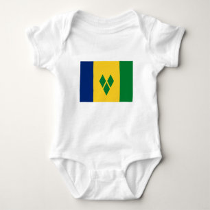 Saint Vincent Flag Baby Bodysuit