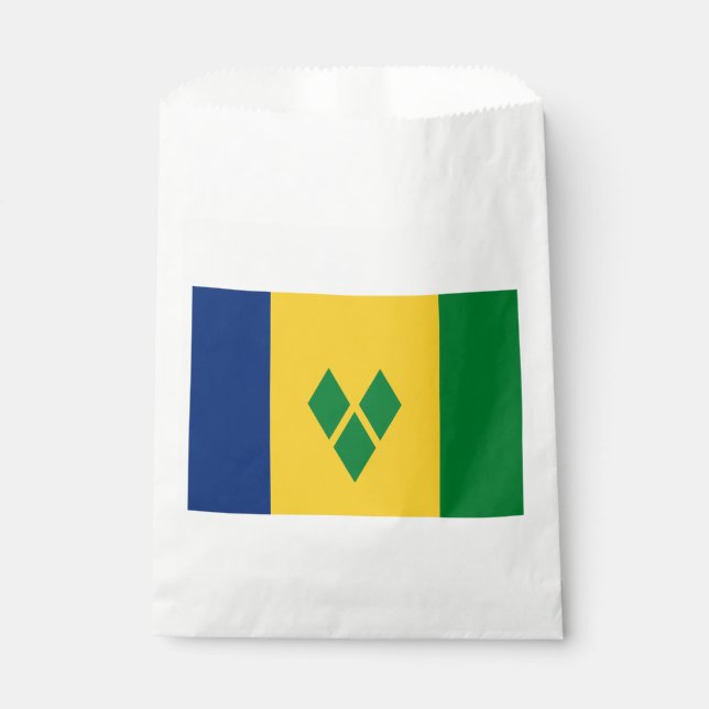 Saint Vincent Flag Favour Bag (Front)