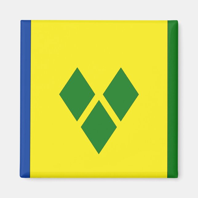 Saint Vincent Flag Magnet (Front)